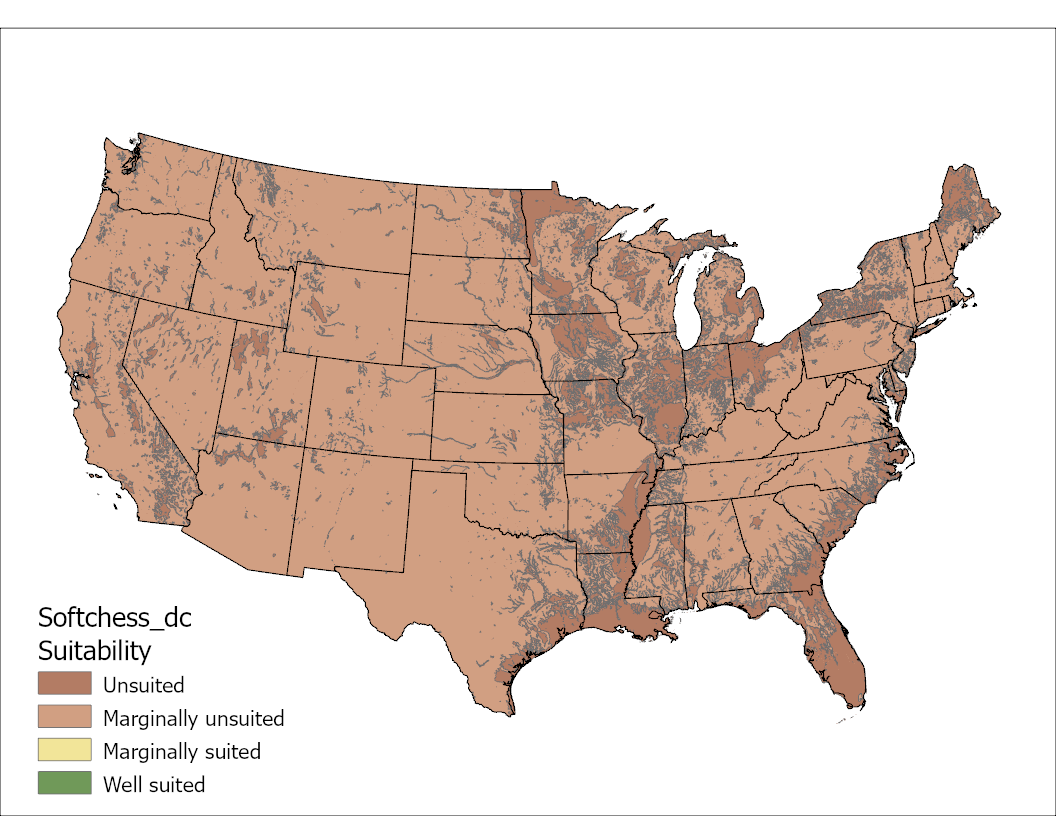 Softchess Drainage US Map