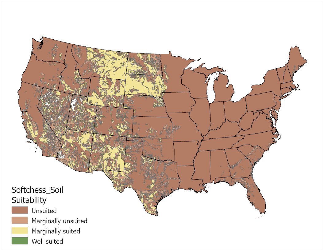 Soft Chess Soil US Map