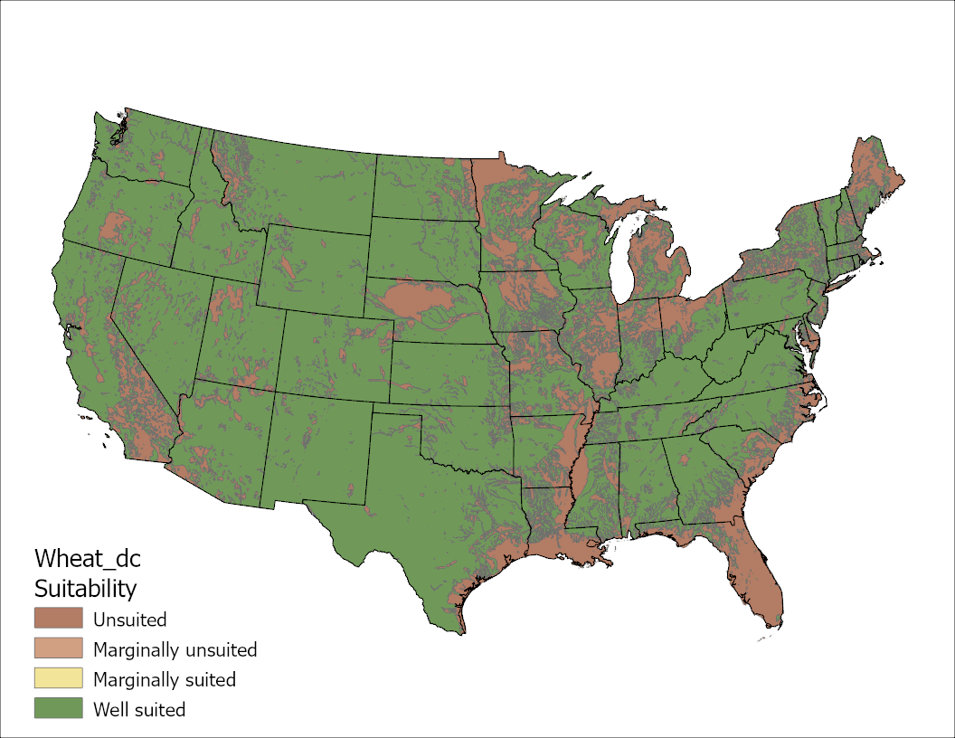 Wheat Drainage US Map