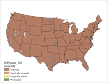Tall Fescue Soil US Map