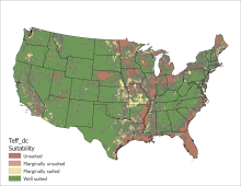 Teff Drainage US Map