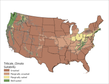 Triticale Climate US Map
