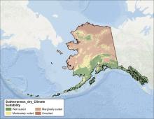 Subterranean Dry Climate Alaska Map