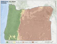 Subterranean Clover Climate Dry Oregon Map