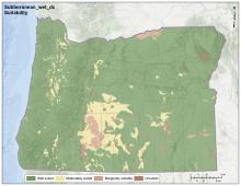 Subterranean Clover Drainage Wet Oregon Map